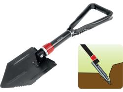 túraásó, összecsukható; kapa funkcióval, hossz: 57 cm, szélesség: 15 cm