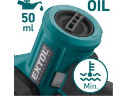 akkus láncfűrészgép egykezes, Share20V, kefementes, 20V, Li-ion, 180 mm