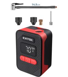 akkus légkompresszor 8V, 500 mAh Li-ion akku, max. 10,3 Bar