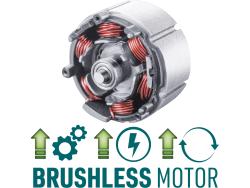 akkus excenteres polírozógép, Share20V, 20V, Li-ion, szénkefe nélküli motor, 150 mm, AKKU és TÖLTŐ NÉLKÜL