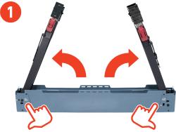 asztalosbak/fűrészbak állítható, összecsukható; 600 - 850 mm, max. terhelés: 550 kg, saját tömeg: 7,9 kg