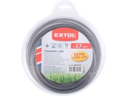 damil szegélynyíró géphez 2,7 mm, csillag keresztmetszetű, fekete közép/dual power, 75m