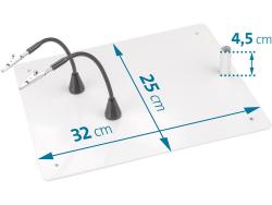 fém talp 43162 nagyítós LED lámpához