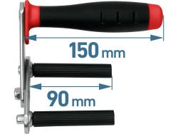 gipszkarton emelő (panelhordó/ kézi gipszkarton szállító), 2 db, fém