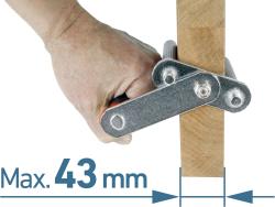 gipszkarton emelő (panelhordó/ kézi gipszkarton szállító), 2 db, fém