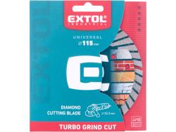 gyémántvágó, ipari korong, TURBO GRIND CUT, gyors vágás; 115×22,2×2,2mm, száraz és vizes vágásra