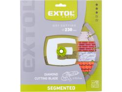 gyémántvágó szegmenses; 230×22,2mm, max.6.600 f/min