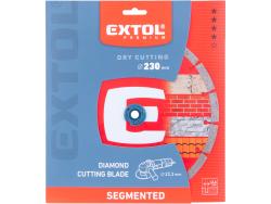 gyémántvágó szegmenses; 230×22,2×2,6mm, max.6.600 f/min