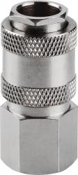 gyorscsatlakozó-hüvely, belső menettel, 3/8", nikkelezett réz, bliszteren