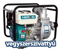 HERON, benzinmotoros vegyszerszivattyú; max.1100l/min, max. 28m emelőmagasság, 3