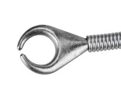 lefolyócső tisztító, 5m, 9mm átmérő, kézi tekerővel, tisztító körömmel,  (1,9mm drótból sodorva)