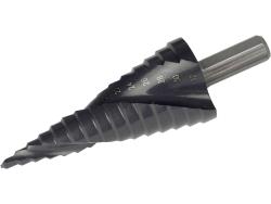 lépcsős fémfúró HSS-Co, spirál, 10 lépcsős (4-22 mm, 2 mm lépcsők), befogás: 8 mm