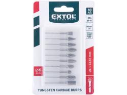 mini keményfém turbómaró (rotormaró) klt. 10 db, átmérő 6×13mm/szár 3mm, keresztfogazás