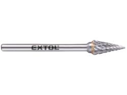 mini keményfém turbómaró (rotormaró), kúpos, hegyes orrú, átmérő 6×13mm/szár 3mm, keresztfogazás