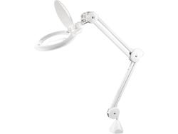 nagyító LED lámpa, asztali, Fehér, 10 W, 81 LED, 1000 Lm, 5× nagyítás; mechanikusan állítható rögzítés
