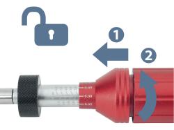 nyomaték csavarhúzó BIT-ekhez, 1/4", 1 - 6 Nm, pontosság: +/- 7%
