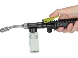 permetező- és locsoló fej, kézi, locsolótömlőhöz, hossz: 31/50 cm, 50 ml tartály