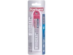 pótpenge 10 db, fekete, dupla vágóéllel; 18×100×0,5mm, 7 szegmens, SK2 acél, HRC <= 65,  lézeres élezés