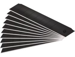 pótpenge 10 db, fekete, dupla vágóéllel; 18×100×0,5mm, 7 szegmens, SK2 acél, HRC <= 65,  lézeres élezés