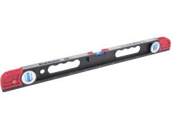 vízmérték 0,5mm/m pontos ( alu.), 3 db elektronikusan kalibrált libella FORTUM; 600mm